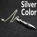 Pendule divinatoire en cuivre argenté, design de stylo Wenchang solide - Argent