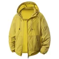 Lightweight mustard yellow hooded sun protection jacket for outdoor and fishing - Mustard Yellow