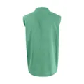 Casual men's green sleeveless denim vest shown from the back with premium texture - Green