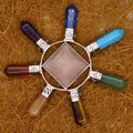 Ethnic style handmade chakra healing crystal pyramid ornament with rose quartz - Rose Quartz