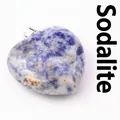 Collana con ciondolo a forma di cuore in pietra a punti blu con motivi naturali - Diaspro a Macchie Blu