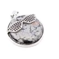 Unique ins style pendant featuring snowflake stone with black stone sunglasses - Snowflake Obsidian
