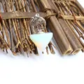 Healing crystal Tree of Life opalite cone pendant necklace for spiritual jewelry - Tree of Life Style / Opal