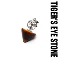 Natural Tiger's Eye gemstone pendulum pendant with intricate silver Tree of Life motif - Tree of Life Style / Tiger's Eye