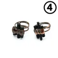 Unique handmade copper wire wrapped ring featuring natural black raw stone crystals - Style 4 (Black Raw Stone)