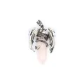 Exquisite vintage dragon necklace featuring a pink rose quartz hexagonal crystal pendant - Pendant Only / Rose Quartz (Dragon Style)