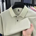 High-quality men's light green 100% cotton polo shirt with textured pique fabric detail - Mint Green