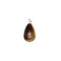 Polished natural water-drop tiger's eye stone pendant necklace jewelry accessory - Tiger's Eye