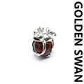 Exquisite silver frog prince pendant holding a mahogany obsidian natural stone sphere ball - Mahogany Obsidian