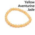 Yellow Aventurine natural stone beaded bracelet for women featuring 6mm round beads - 6mm / Yellow Aventurine