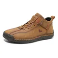 Botas Martin marrones de media caña para hombre, diseño de calzado de trabajo casual outdoor - 35 / Tostado