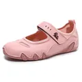 Roze Mary Jane sportschoenen met klittenbandsluiting en comfortabele golvende zool - 38 / Roze
