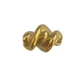 Gold-plated stainless steel twisted spiral bead for DIY necklace and bracelet making - Twisted Spiral Bead