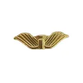 Ciondolo a fiocco in acciaio inossidabile placcato oro per gioielli fai da te creativi - Slender Bow Style (HY-72) / Oro