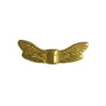 Ciondolo ad ala di insetto in acciaio inossidabile dorato per gioielli fai-da-te - Thin Wing Style (HY-187) / Oro