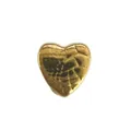 Vergoldeter Herzanhänger aus Edelstahl mit Hammerschlag-Textur für DIY-Schmuck - Gehämmertes Herz (HY-275) / Gold