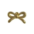 Elegante ciondolo a fiocco in acciaio inossidabile dorato per la creazione di gioielli fai da te - Medium Bow Style (HY-911) / Oro