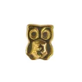 Cuenta de búho de acero inoxidable chapado en oro para la creación de joyas DIY y accesorios - Estilo Forma de Búho (HY-272)