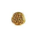 Gold-plated stainless steel rose flower bead for DIY bracelet and necklace jewelry - Rose Shape