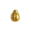 Gold-plated stainless steel ladybug shaped charm bead for DIY necklace and bracelet making - HY-33