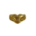 Ciondolo cuore con ali in acciaio inossidabile placcato oro per creazione gioielli DIY - Heart Wing Style (HY-398) / Oro