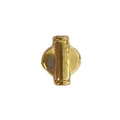 18k gold plated stainless steel cylinder disc bead for DIY jewelry making projects - HY-56