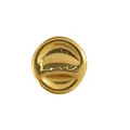 18K gold plated stainless steel round pendant charm with Love script engraving for DIY jewelry - Love Engraved Disc Style (HY-978)