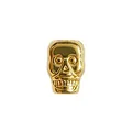 Gold plated stainless steel skull shaped spacer bead for DIY necklace bracelet charms - HY-79