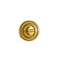 Gold-plated stainless steel round spacer bead with embossed arrow for DIY jewelry - Arrow Pattern Round Bead (HY-394)