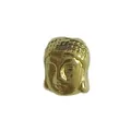 Detailed gold-plated stainless steel Buddha head spacer bead for DIY jewelry making crafts - HY-82