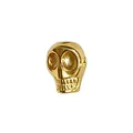 High-quality gold-plated stainless steel skull bead for DIY necklace bracelet jewelry - HY-89