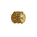 Intricate gold-plated stainless steel decorative bead for DIY jewelry - HY-127