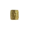 Gold-plated stainless steel mantra barrel bead for DIY handmade jewelry accessories - Six-Word Mantra Large Hole Barrel Bead (HY-42) / Gold
