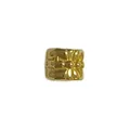 Gold-plated stainless steel barrel bead with mantra pattern for DIY jewelry crafts - Six-Word Mantra Relief Barrel Bead (HY-43) / Gold