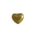 Ciondolo a cuore in acciaio inossidabile dorato per la creazione di gioielli DIY - Cuore Lucido Semplice (HY-38)