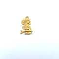 Goldener 18K vergoldeter Eulen-Anhänger aus Edelstahl für DIY-Schmuckherstellung - Eulen Stil (HY-602)