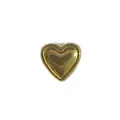 Ciondolo a forma di cuore in acciaio inossidabile dorato per gioielli fai da te - Cuore a Specchio Pieno (HY-86)