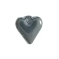 Ciondolo a forma di cuore in acciaio inossidabile argento per la creazione di gioielli fai da te - Cuore Lucido (HY-833)
