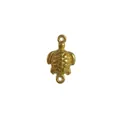 Gold plated stainless steel sea turtle pendant connector for DIY jewelry making - Turtle Style (HY-955)