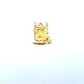 18K gold plated stainless steel owl pendant for DIY jewelry accessories and crafts - Owl Style (HY-582)