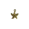 Gold plated stainless steel starfish charm pendant for DIY jewelry making accessories - Starfish Style (HY-906)