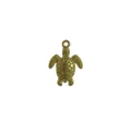 Polished 18K gold plated stainless steel sea turtle pendant for DIY jewelry crafts - Turtle Style (HY-953)