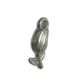 Elegant silver stainless steel rose flower pendant charm for DIY jewelry necklace making - Rosebud with Branch Style (HY-826)