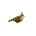 Detailed 18K gold plated stainless steel bird pendant charm for DIY jewelry making - Bird Style (HY-997) / Gold