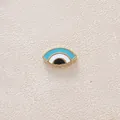 High quality blue enamel evil eye charm pendant for DIY jewelry necklace and bracelet - Eye / Blue & White