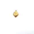 Small 18K gold plated stainless steel strawberry pendant for DIY jewelry making - 1 Piece (15.3x11.15x4.5mm)