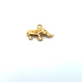 18K gold-plated stainless steel rhinoceros pendant for DIY jewelry making accessories - Rhinoceros Style (HY-576) / Gold