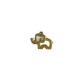 Gold plated stainless steel elephant charm pendant for DIY jewelry making accessories - Baby Elephant Style (HY-841) / Gold
