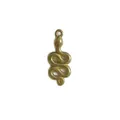 Minimalist snake pendant in 18K gold plated stainless steel for DIY jewelry making - Snake Style (HY-849) / Gold
