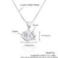 Collana con pendente zodiacale a forma di cuore con zirconi, finitura argento - Pecora